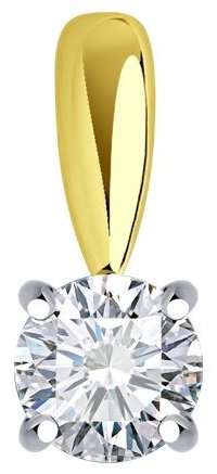 Подвеска Diamant 53-230-02369-1 вес 1.15 г золото, бриллиант купить,1537170
