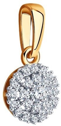 Подвеска Diamant 51-130-01945-1 вес 0.74 г золото, фианит купить,59954