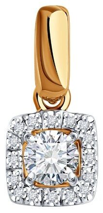 Подвеска Diamant 51-230-02466-1 вес 0.74 г золото, бриллиант купить,478577