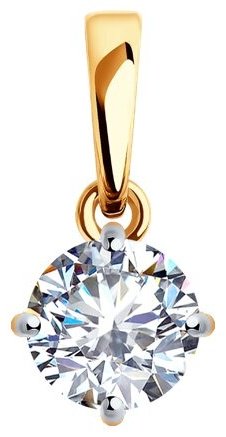 Подвеска Diamant 51-130-01794-1V вес 0.81 г золото, фианит купить,64049