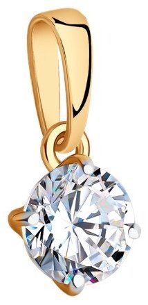 Подвеска Diamant 51-130-01794-1V вес 0.81 г золото, фианит купить,64049