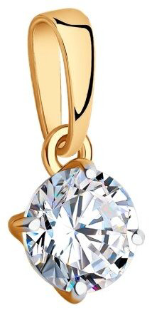 Подвеска Diamant 51-130-01794-1V вес 0.81 г золото, фианит купить,64049