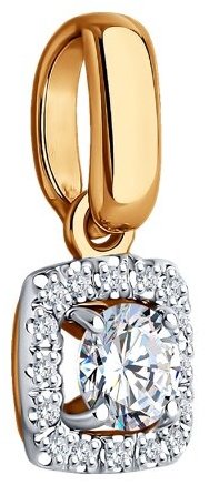 Подвеска Diamant 51-230-02466-1 вес 0.74 г золото, бриллиант купить,478577
