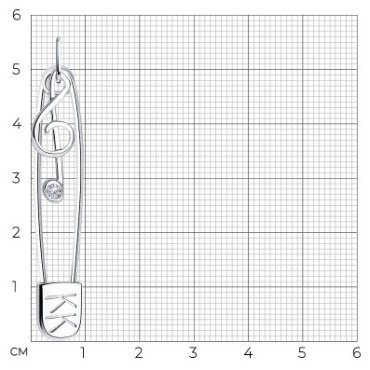 Подвеска SOKOLOV 94032735 вес 2.85 г серебро, фианит купить,29313