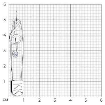 Подвеска SOKOLOV 94032735 вес 2.85 г серебро, фианит купить,29313