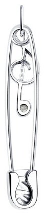 Подвеска SOKOLOV 94032735 вес 2.85 г серебро, фианит купить,29313