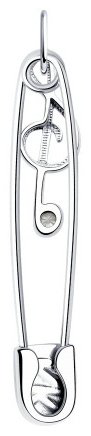 Подвеска SOKOLOV 94032735 вес 2.85 г серебро, фианит купить,29313