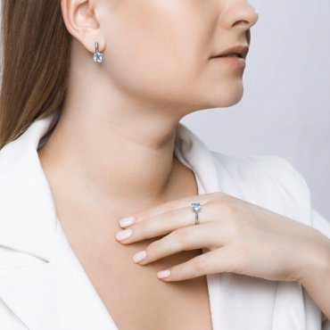 Серьги SOKOLOV 92021398 вес 2.76 г серебро, топаз купить,23999