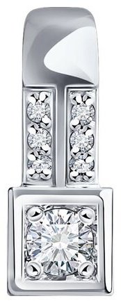 Подвеска Diamant 52-230-01983-1 вес 0.64 г золото, бриллиант купить,190235