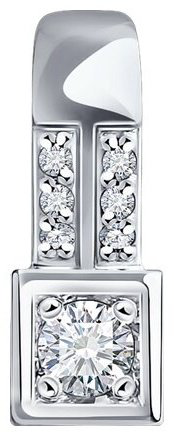 Подвеска Diamant 52-230-01983-1 вес 0.64 г золото, бриллиант купить,190235