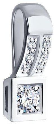 Подвеска Diamant 52-230-01983-1 вес 0.64 г золото, бриллиант купить,190235
