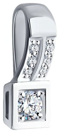 Подвеска Diamant 52-230-01983-1 вес 0.64 г золото, бриллиант купить,190235