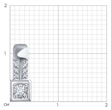 Подвеска Diamant 52-230-01983-1 вес 0.64 г золото, бриллиант купить,190235
