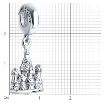 Подвеска SOKOLOV 94033036 вес 4.44 г серебро, без вставок купить,14532