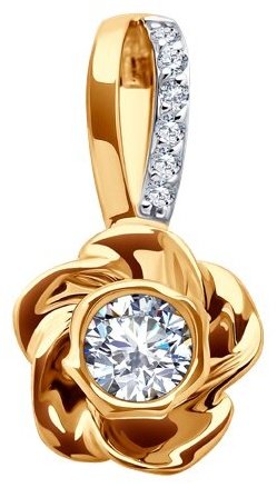 Подвеска Diamant 51-130-02268-1 вес 1.15 г золото, фианит купить,79999