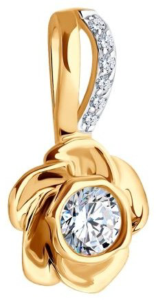 Подвеска Diamant 51-130-02268-1 вес 1.15 г золото, фианит купить,79999