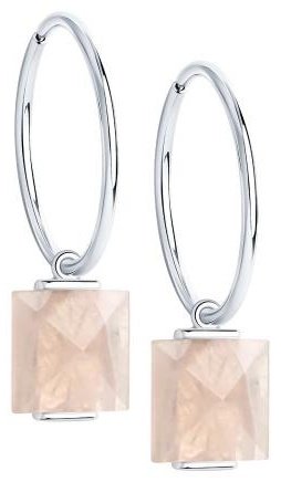 Серьги SOKOLOV 92022342 вес 3.67 г серебро, кварц купить,32949