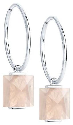 Серьги SOKOLOV 92022342 вес 3.67 г серебро, кварц купить,32949