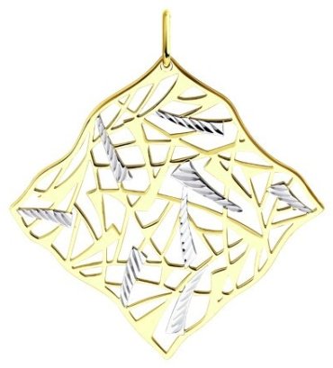 Подвеска Diamant 53-130-01057-1 вес 1.39 г золото, без вставок купить,118666