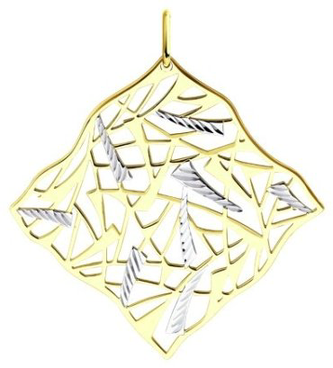 Подвеска Diamant 53-130-01057-1 вес 1.39 г золото, без вставок купить,118666