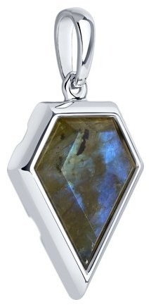 Подвеска SOKOLOV 92030669 вес 1.64 г серебро, лабрадорит купить,NaN