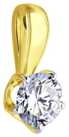 Подвеска Diamant 53-130-00099-1_s вес 0.82 г золото, фианит купить,76877