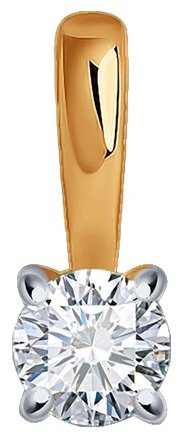 Подвеска SOKOLOV Diamonds 1030899 вес 0.2 г золото, бриллиант купить,233861