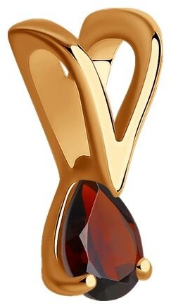 Подвеска Diamant 51-330-01312-2 вес 0.25 г золото, гранат купить,27070
