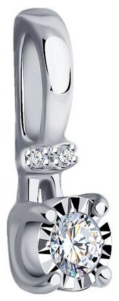 Подвеска Diamant 52-230-01683-1 вес 0.58 г золото, бриллиант купить,NaN