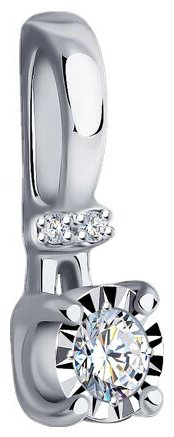 Подвеска Diamant 52-230-01683-1 вес 0.58 г золото, бриллиант купить,NaN