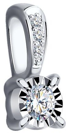 Подвеска Diamant 52-230-01755-1 вес 0.51 г золото, бриллиант купить,0
