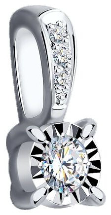 Подвеска Diamant 52-230-01755-1 вес 0.51 г золото, бриллиант купить,148699
