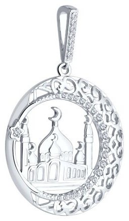 Подвеска SOKOLOV 94031221 вес 3.2 г серебро, фианит купить,17955