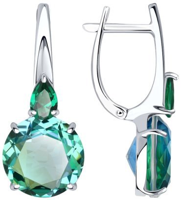Серьги SOKOLOV 92022234 вес 5.65 г серебро, ситалл купить,19000