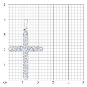 Подвеска SOKOLOV 034931-3 вес 1.35 г золото, фианит купить,100512