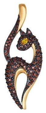 Подвеска SOKOLOV 035080 вес 2.67 г золото, фианит купить,296805