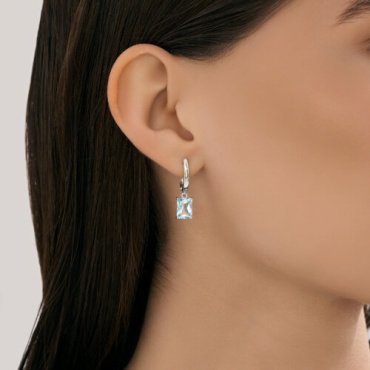 Серьги SOKOLOV 92023187 вес 2.7 г серебро, топаз купить,28533