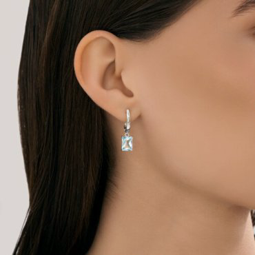 Серьги SOKOLOV 92023187 вес 2.7 г серебро, топаз купить,28533