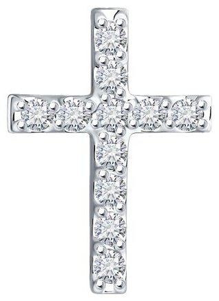 Крестик Diamant 52-130-02043-1 вес 0.5 г золото, бриллиант купить,307024