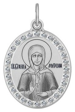 Икона SOKOLOV 94100212 вес 1.74 г серебро, фианит купить,NaN