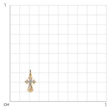Крестик Diamant 51-131-01398-1 вес 0.78 г золото, без вставок купить,85482