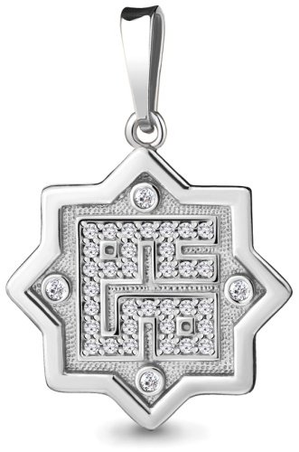 Подвеска AQUAMARINE 21184А вес 2.63 г серебро, фианит купить,26317