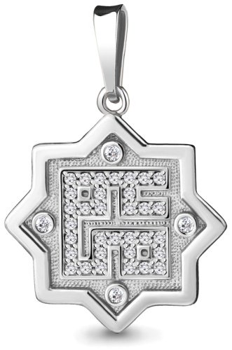 Подвеска AQUAMARINE 21184А вес 2.63 г серебро, фианит купить,26317