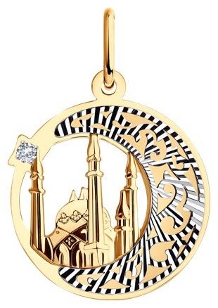 Подвеска SOKOLOV 033277 вес 1.74 г золото, фианит купить,155754