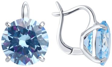 Серьги SOKOLOV 94026993 вес 7.4 г серебро, фианит купить,32648