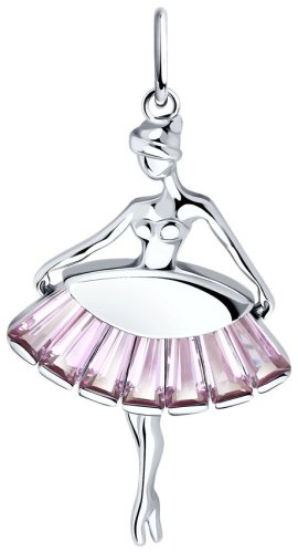 Подвеска SOKOLOV 94032833 вес 2 г серебро, корунд купить,13484