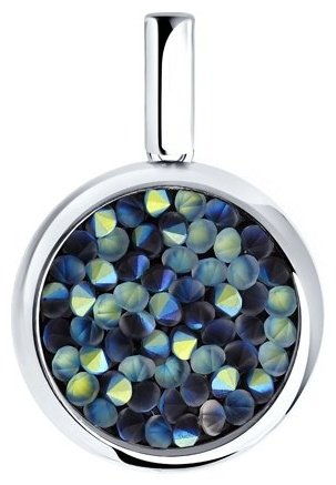 Подвеска SOKOLOV 94032000 вес 3.13 г серебро, кристалл Swarovski купить,NaN