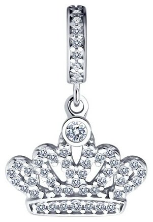 Подвеска SOKOLOV 94032877 вес 1.6 г серебро, фианит купить,10389