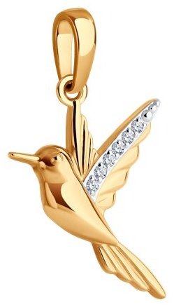 Подвеска SOKOLOV 036603 вес 1.1 г золото, фианит купить,98292