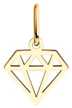 Подвеска Diamant 51-130-01118-1 вес 0.26 г золото, без вставок купить,29863